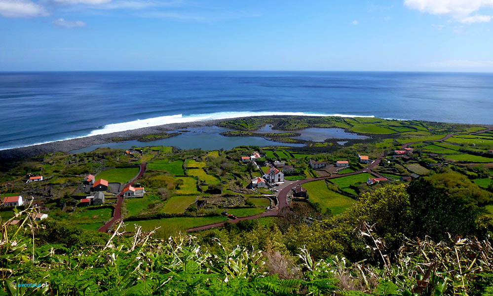 Fajã dos Cubres na Ilha de São Jorge nos Açores
