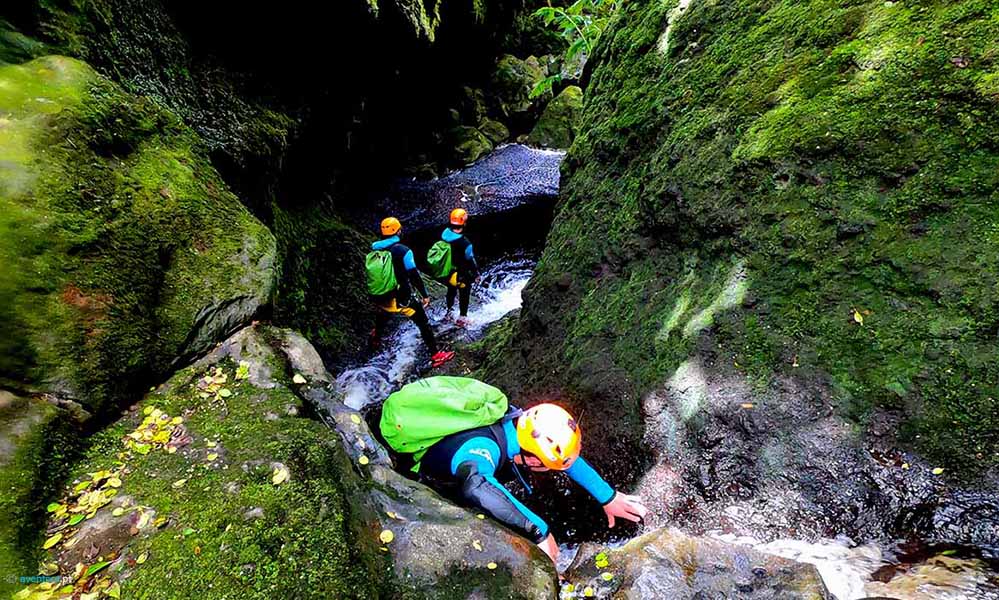 Canyoning Experiência na Ilha de São Jorge nos Açores