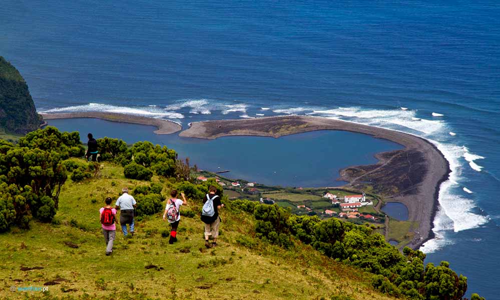 hiking Trail Paradise Valley in Sao Jorge in Azores