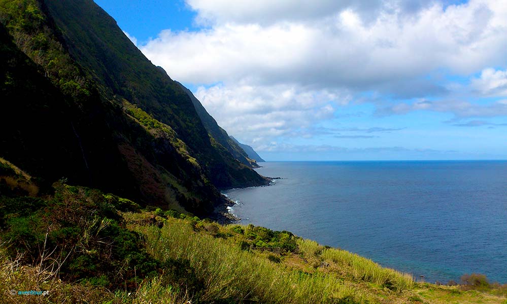 Walking Trail Fajas do Toledo in Sao Jorge Island in Azores